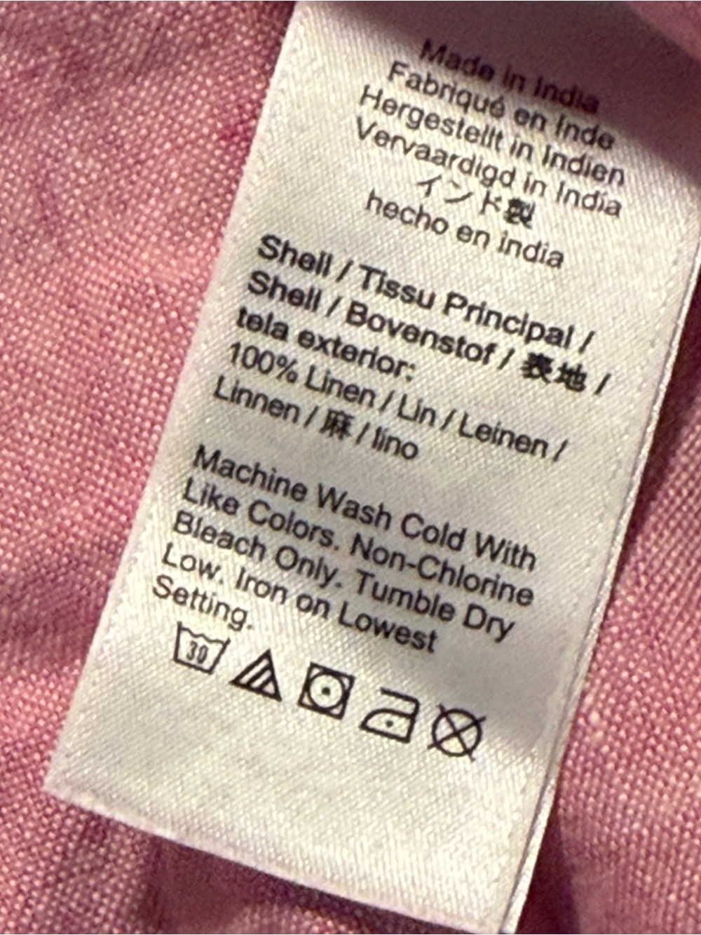 J Crew Baird McNutt Irish Linen Shirt Men’s XL Salmon pink Short Sleeve New - Picture 5 of 8
